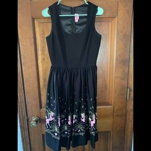 Pinup Girl Clothing Aurora Dress in Dancing Horses